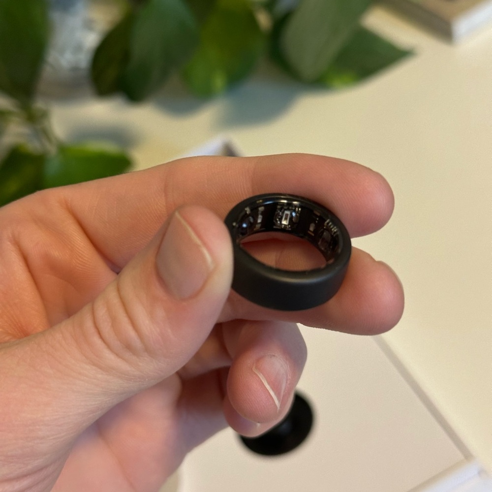 New ŌURA Smart Ring- Gen 3- Horizon- Stealth- Size 6